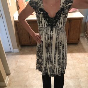 Apt 9 Black and White Sundress